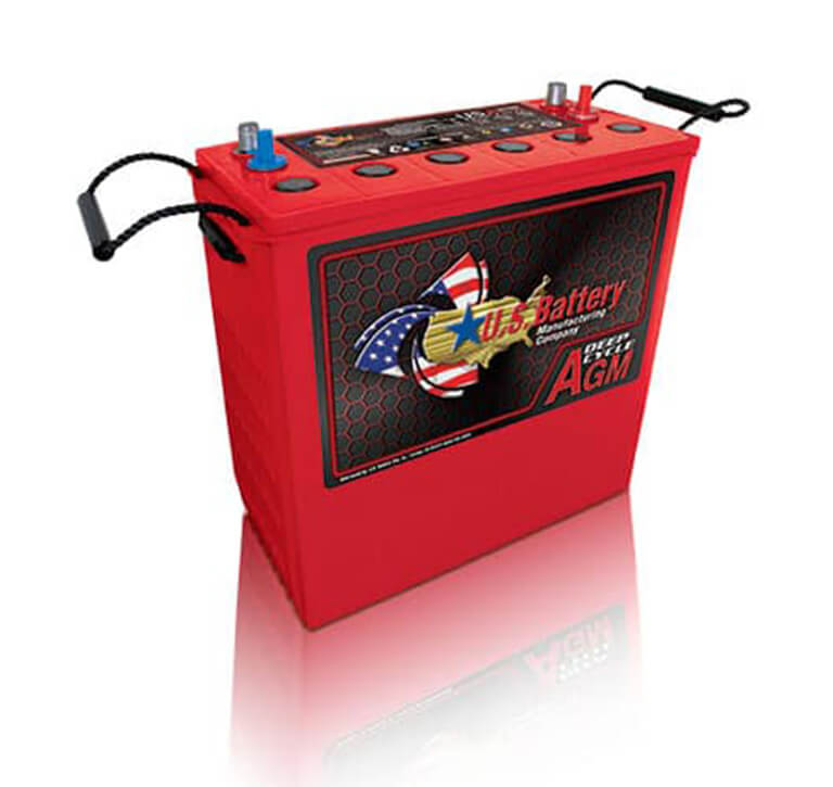 12V AGM Battery – 100AH Deep Cycle - Purple Line USA