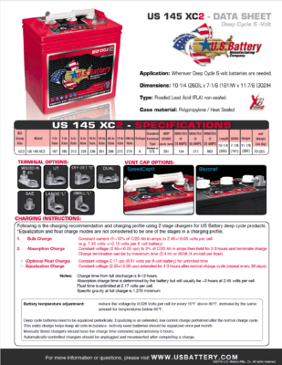 Product Spec Sheets, Page 2, Federal Batteries, Leading Battery Brands