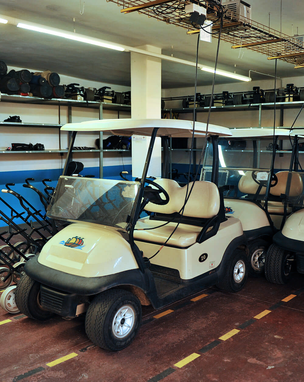 Aufladen von Golfcarts