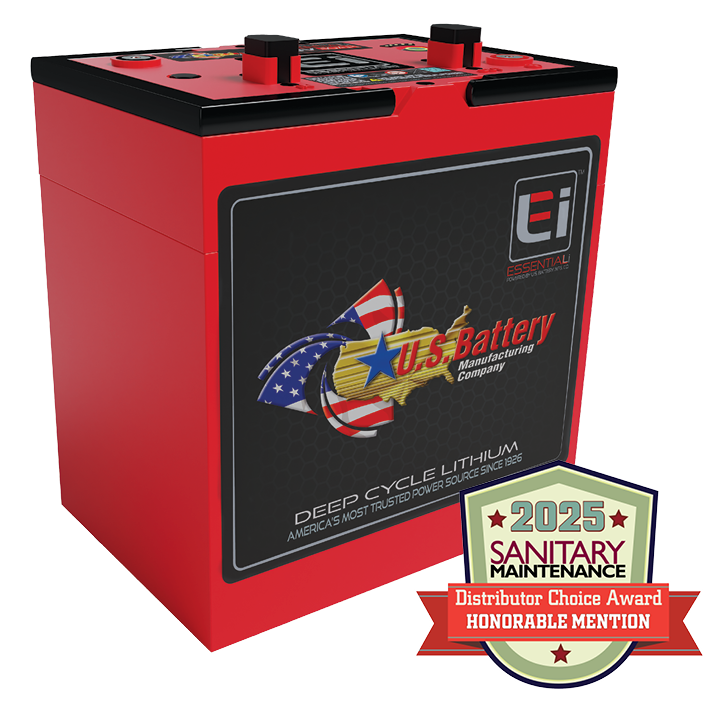 US 24VGC2 battery with San. Maintenance award