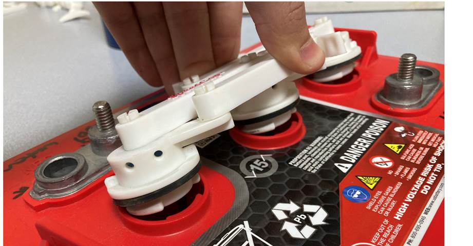 Le Speedcap à bascule est éteint