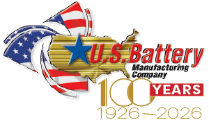 U.S. Battery 100 year logo